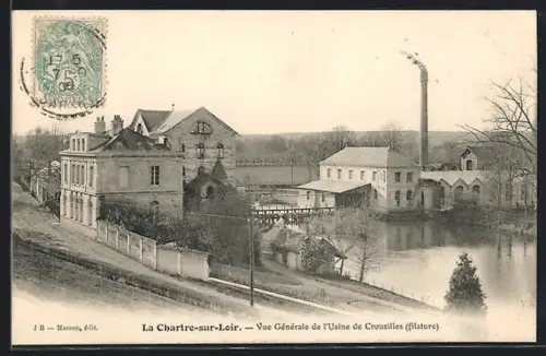 AK La Chartre-sur-le-Loir, Vue generale de l`Usine de Crousilles