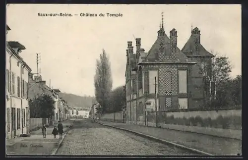 AK Vaux-sur-Seine, Chateau du Temple
