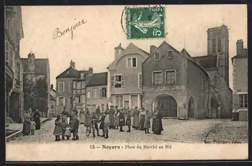 AK Noyers, Place du Marché au Blé