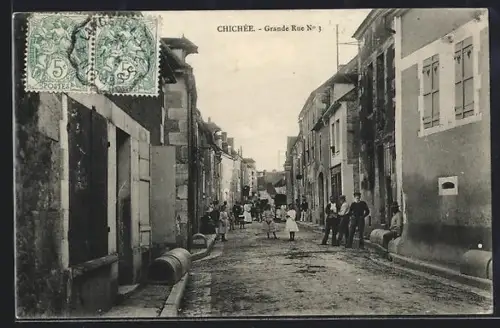 AK Chichée, Grande Rue No. 3