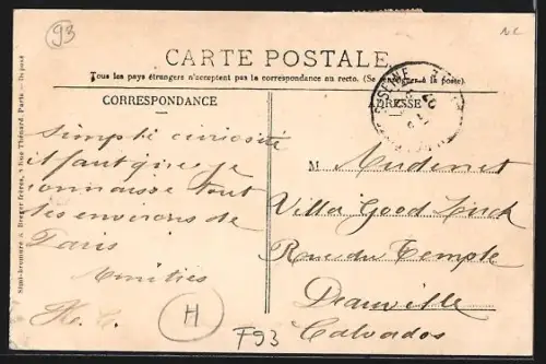 AK Pierrefitte, Rue Albert Francon, Café-Restaurant de Pierrefitte