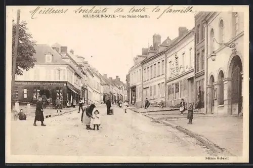 AK Ailly-sur-Noye, Rue Saint-Martin