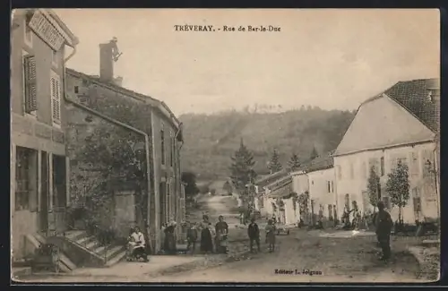 AK Tréveray, Rue de Bar-le-Duc