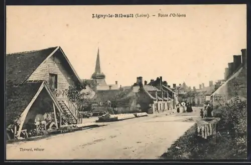 AK Ligny-le-Ribault, Route d`Orléans