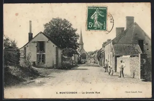 AK Montcorbon, La Grande Rue