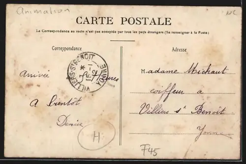 AK Montcorbon, La Grande Rue