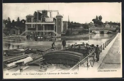 AK Arques, Le Canal et l`Ascenseur de Fontinette