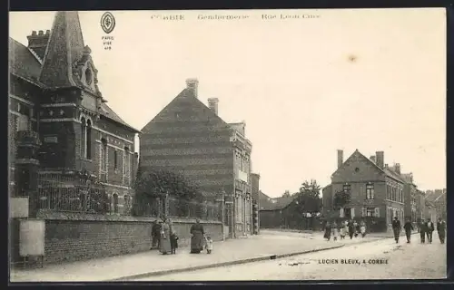 AK Corbie, La Gendarmerie, Rue Léon Curé