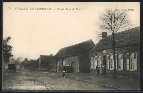 AK Noyelles-les-Vermelles, Grande Route de Lens