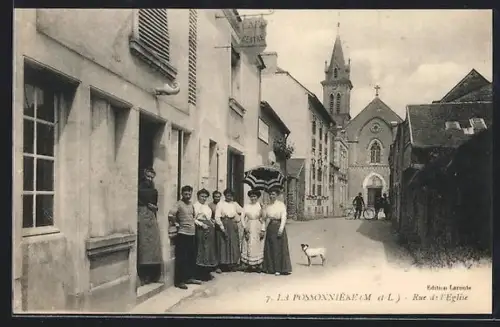 AK La Possonnière, Rue de l`Eglise