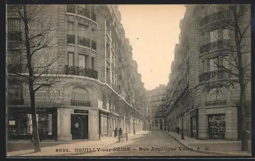 AK Neuilly-sur-Seine, Rue Angélique Vérin