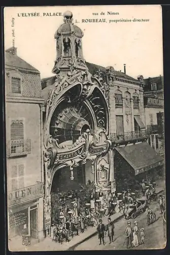 AK Vichy, L`Elysée Palace, Rue de Nîmes