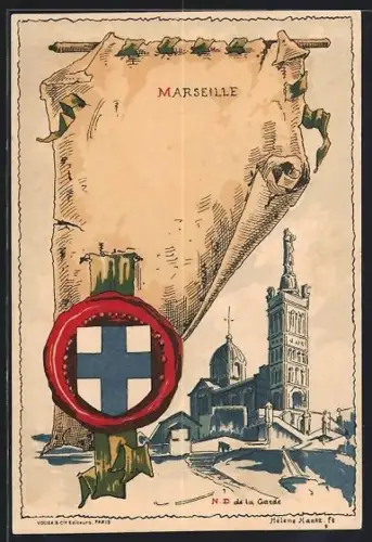 AK Marseille, N. D. de la Garde