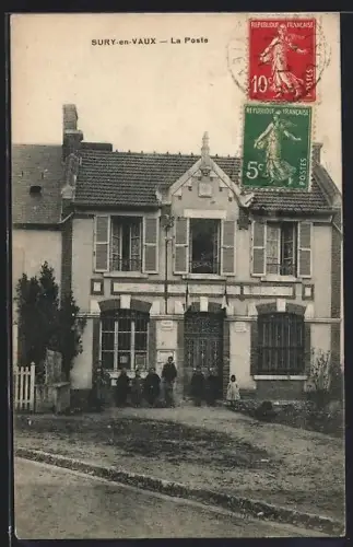 AK Sury-en-Vaux, La Poste