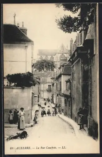 AK Auxerre, La Rue Cauchois