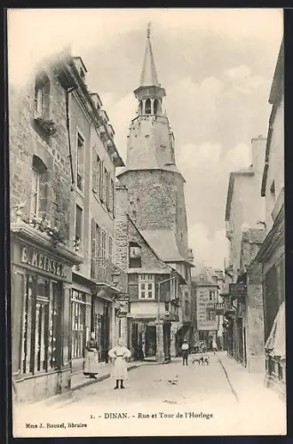 AK Dinan, rue et tour de l'Horloge