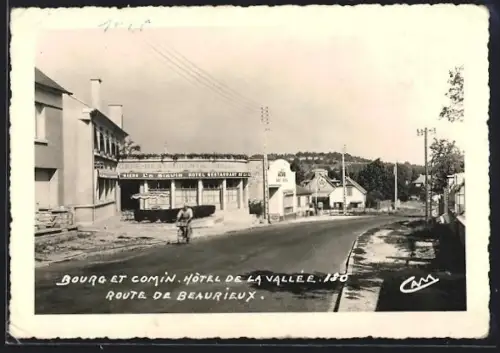 AK Bourg-et-Comin, Hôtel de la Vallée, Route de Beaurieux