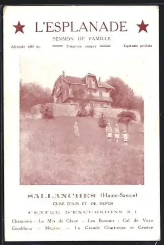 AK Sallanches /Haute-Savoie, L`Esplanade, Pension de Famille