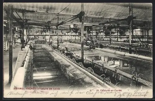 AK Val-des-Bois /Marne, Harmel Frères, Filature de Laine et Filature en Cardé