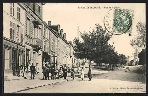 AK Sermaize-les-Bains, Rue de St-Dizier
