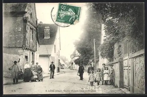 AK Léré /Cher, Vieille Maison route de Cosnes