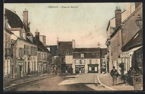 AK Cérilly, Place du Marché