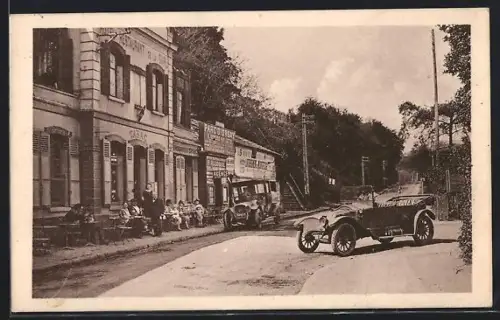 AK Orsay, Café de la gare, maison Désir Bosseau