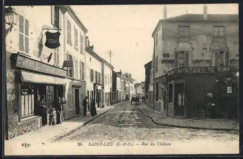 AK Saint-Leu /S.-&-O., Rue du Château