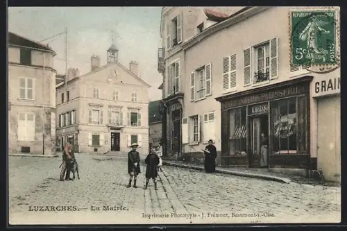 AK Luzarches, La Mairie