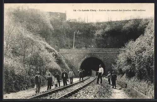 AK Clecy, Entrée du tunnel des Gouttes