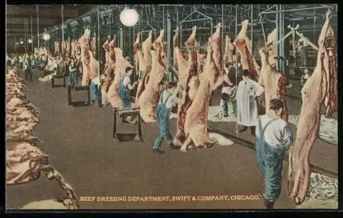 AK Chicago, IL, Beef Dressing Department, Fleischerei Swift & Company