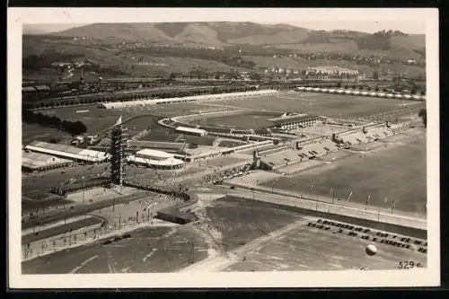 AK Stuttgart, 15. Deutsches Turnfest 1933, Fliegeraufnahme