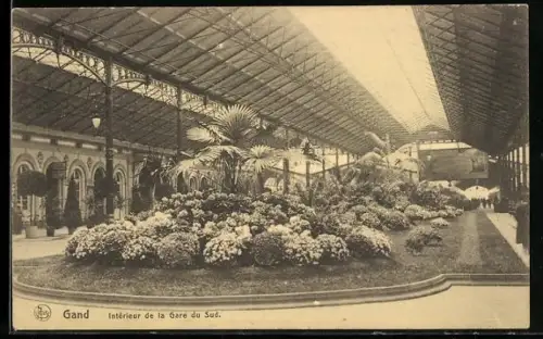 AK Gand, Interieur de la Gare du Sud