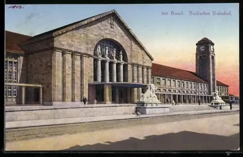 AK Basel, Badischer Bahnhof