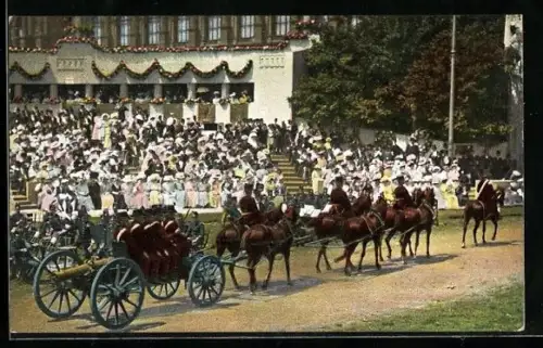 AK Huldigungsfestzug 1908., Die Armee d. Feldmarschalls Radetzky 1848, Artillerie