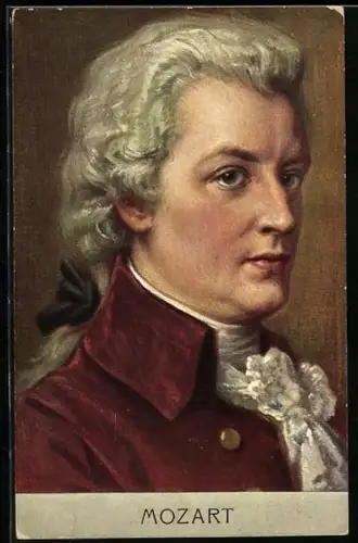 AK Bildnis des Komponisten Mozart