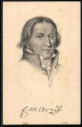 AK Ernst Moritz Arndt, 1769-1860, Schriftsteller