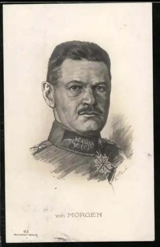 Künstler-AK General von Morgen