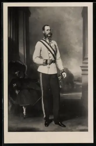 AK Kaiser Franz Josef I. von Österreich als junger Mann