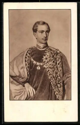 AK Kaiser Franz Josef I. von Österreich beim Regierungsantritt, 1848