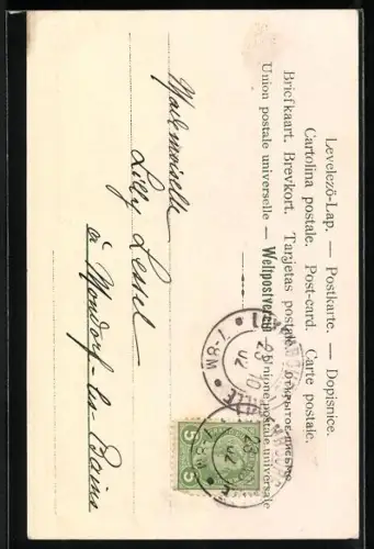 AK Münchner Kindl mit Bierkrug und Rettich