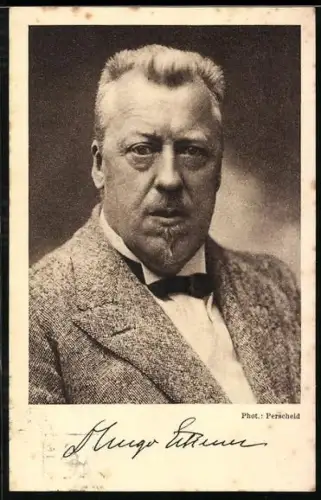 AK Hugo Eckener, Brustportrait