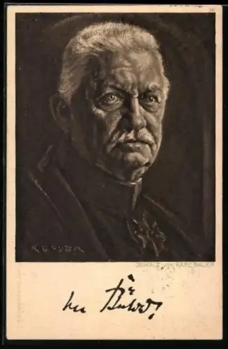Künstler-AK Portrait Heerführer Hans von Bülow