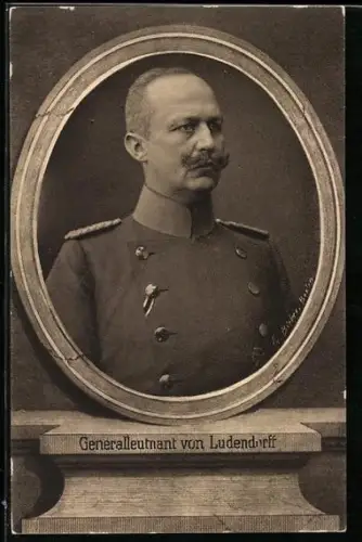 AK Generalleutnant Erich Ludendorff, Porträt