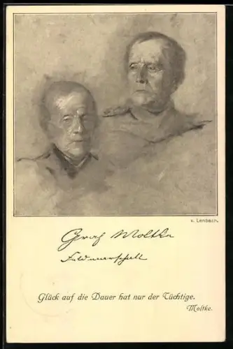 Künstler-AK Portrait von Helmuth von Moltke