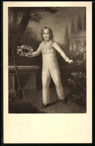 AK Gemälde Herzog von Reichstadt, einziger Sohn des Kaisers Napoleon I., in Schönbrunn