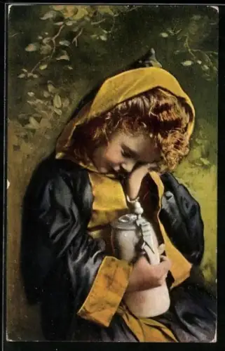 AK Münchner Kindl schläft seinen Rausch aus