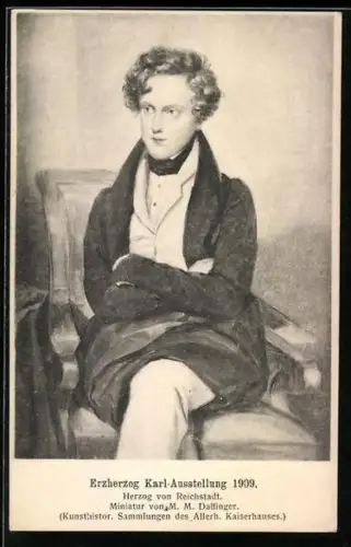Künstler-AK Daffinger: Erzherzog Karl-Ausstellung 1909, Herzog von Reichstadt