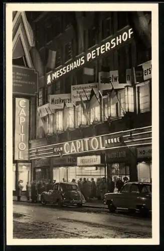 AK Messehaus Dresdner Hof während der Leipziger Messe