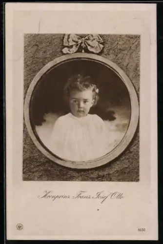 AK Porträt Kronprinz Otto von Österreich